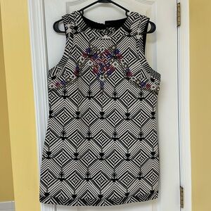 NWT free people black & white beaded tunic